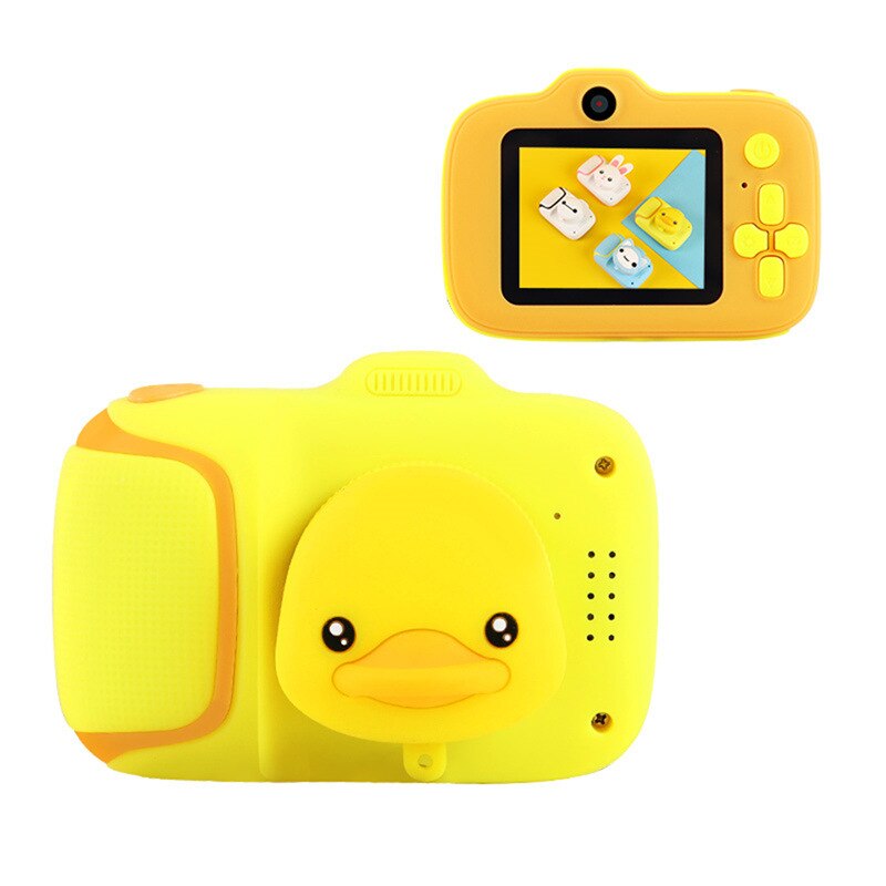 Child Camera Digital Camera Birthday For Children 2.0 inch Display Screen Cartoon Cute Photo Video Camera For Kids: Yellow / Standard