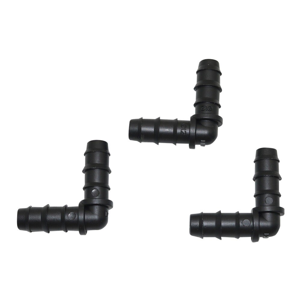 DN12 Right angle bend joint Garden drip irrigation Pipe connector Agriculture Greenhouse Watering hose Barb connector 20 Pcs