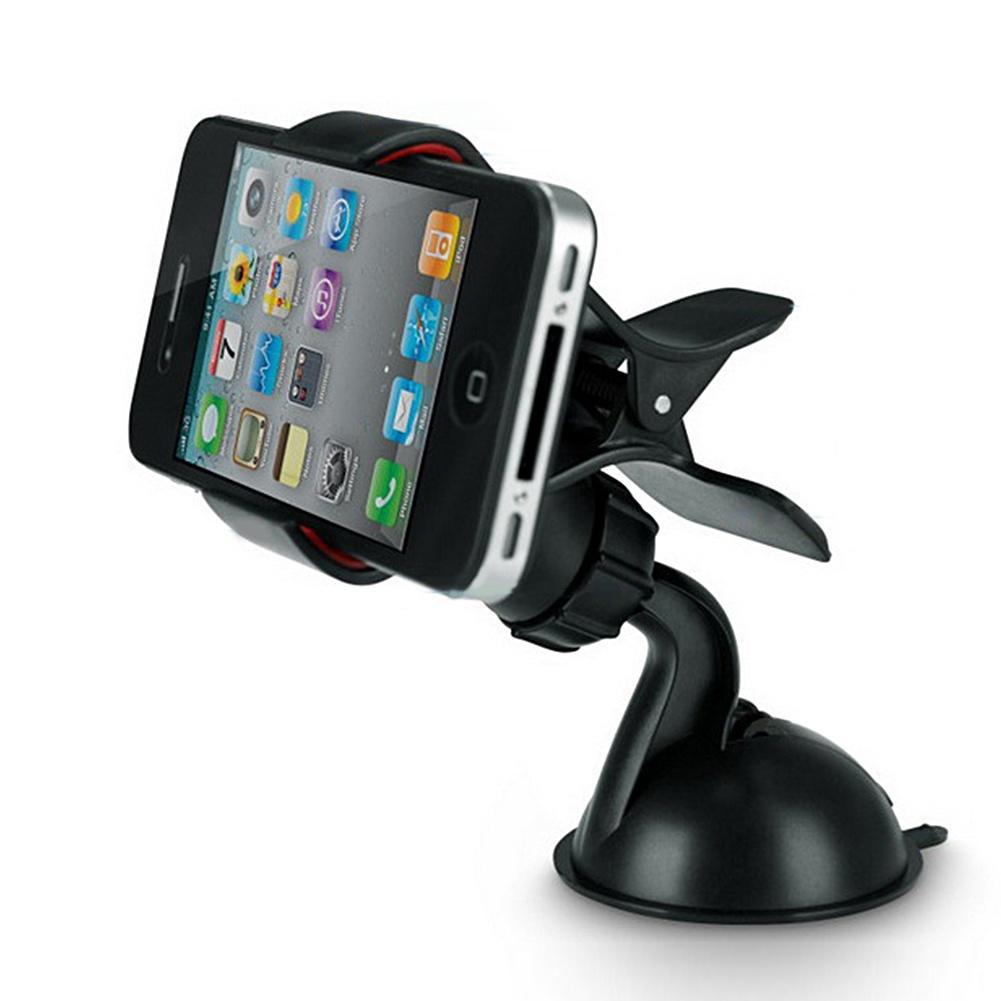 Universal 360 Degrees Rotation Car Mobile Phone GPS Sucker Holder Clip Stand Navigation Clips Mount Holders Bracket Cradle Stand
