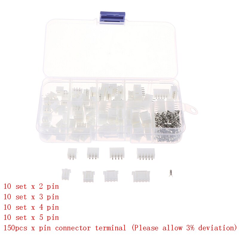 JST-XH Kit 2/3/4/5Pin XH2.54MM Terminal Behuizing ... – Grandado