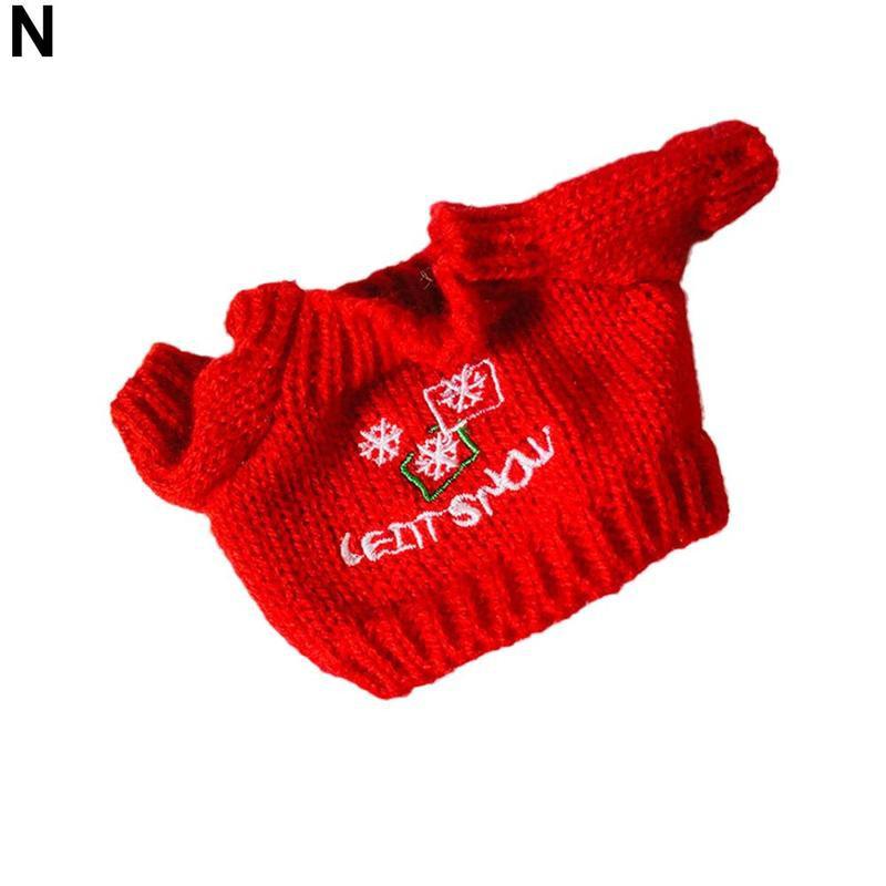 1 sztuk 20cm pluszowe zabawki słodkie ubrania z miękkiej dzianiny sweter zima Vintage dzieci lalki zabawki urodziny prezenty świąteczne akcesoria