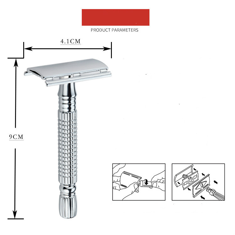 Old Hand DoubleEdge Shaving Razor Single Blade Shave Knives Adjustable Safety for Men Facial Razor Set Face Female