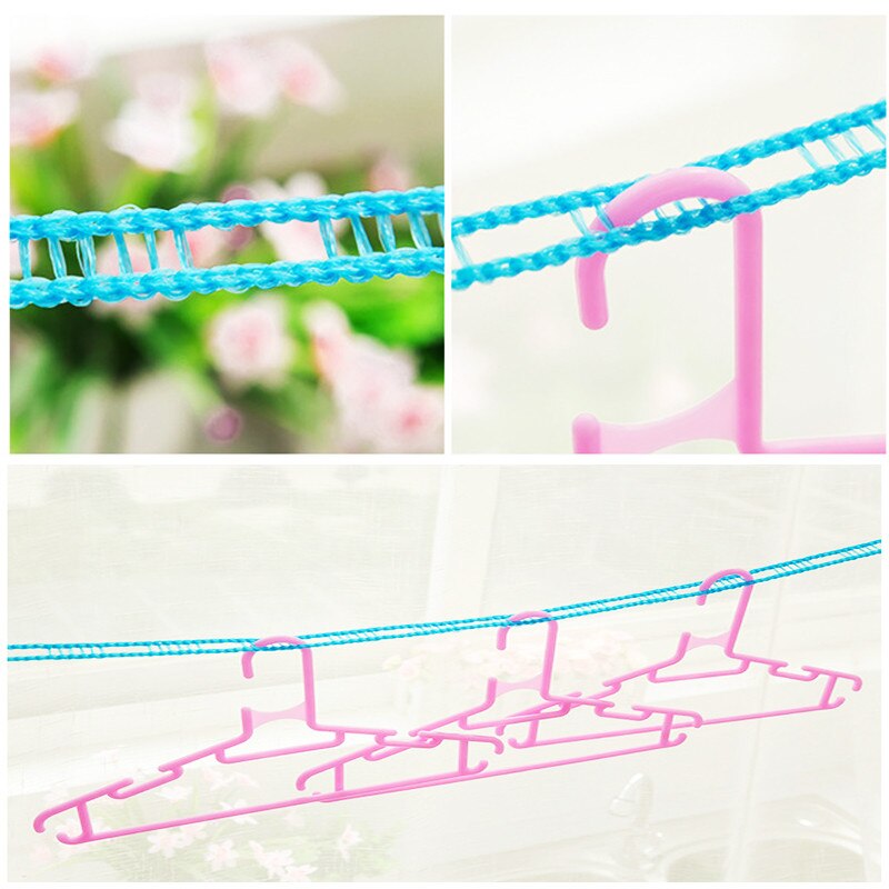 Portable anti-skid windproof clothesline fence-type clothesline drying quilt rope 5m clothesline outdoor travel clothesline