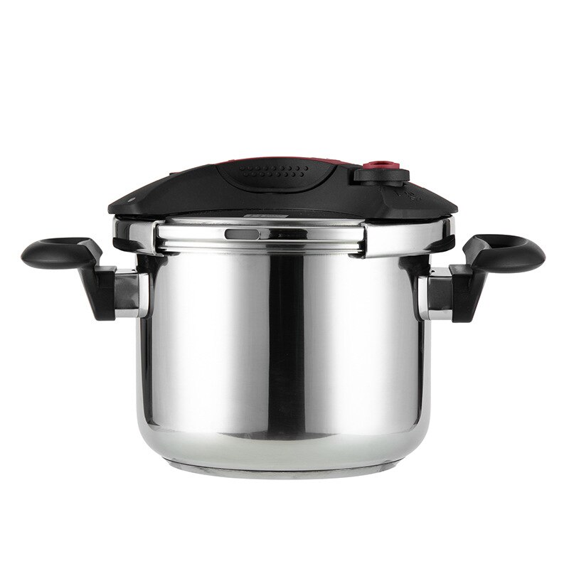 6L Double Gear Pressure Visual Pressure Cooker Rotary 304 Stainless Steel Pressure Cooker Safe And Explosion-proof