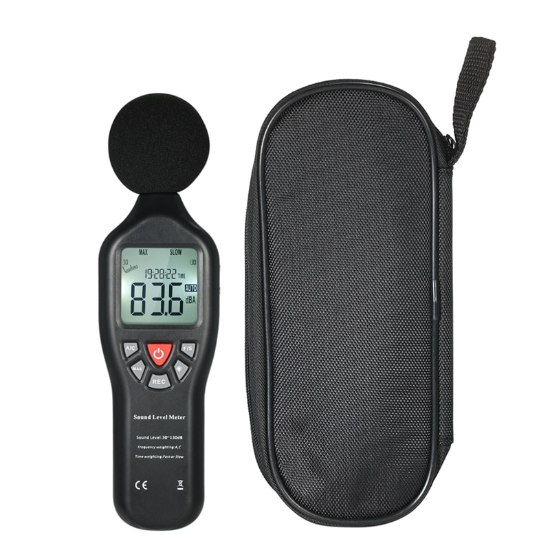 30-130Db Lcd Sound Level Decibel Meter Logger Tester Noise Measurement Time Display Auto Off Setup with Data Logging Function
