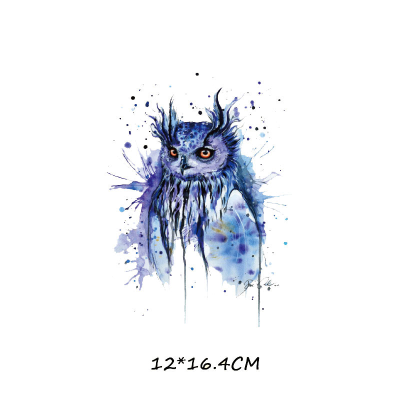 Kleurrijke Dier Patch Ijzer Op Transfer Uil Vlinder Tijger Kat Patches Voor Kleding Diy T-shirt Applique Warmteoverdracht Vinyl H: 292