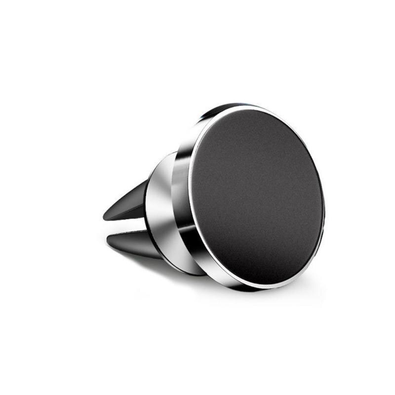 Magnetische Auto Houder Voor Telefoon Universele Houder Mobiele Telefoon Houder Stand Voor Auto Air Vent Mount Gps Auto Telefoon houder: silver