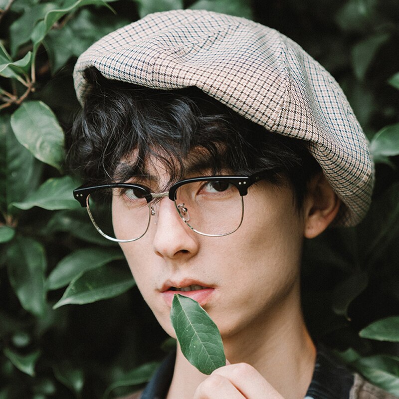 Okulary mężczyźni Johnny Depp okulary klasyczny oprawki okularów z acetatu kobiety marka okulary dla osób z krótkowzrocznością rama czyste soczewki skrzynka szczyt jakość