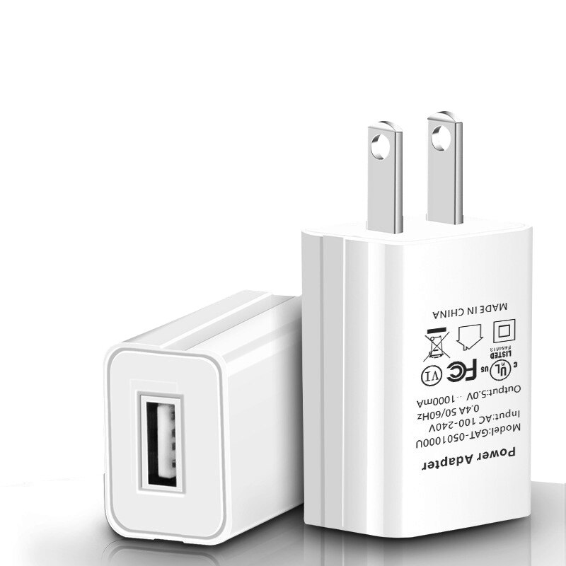 ! ACCEZZ praktisch Ladegerät 5V 1A Zauberstab Ladegerät Für iPhone X 8 7 Stecker EU Adapter Für Samsung S9 xiaomi mi 8 Huawei USB Ladegerät: uns Weiß