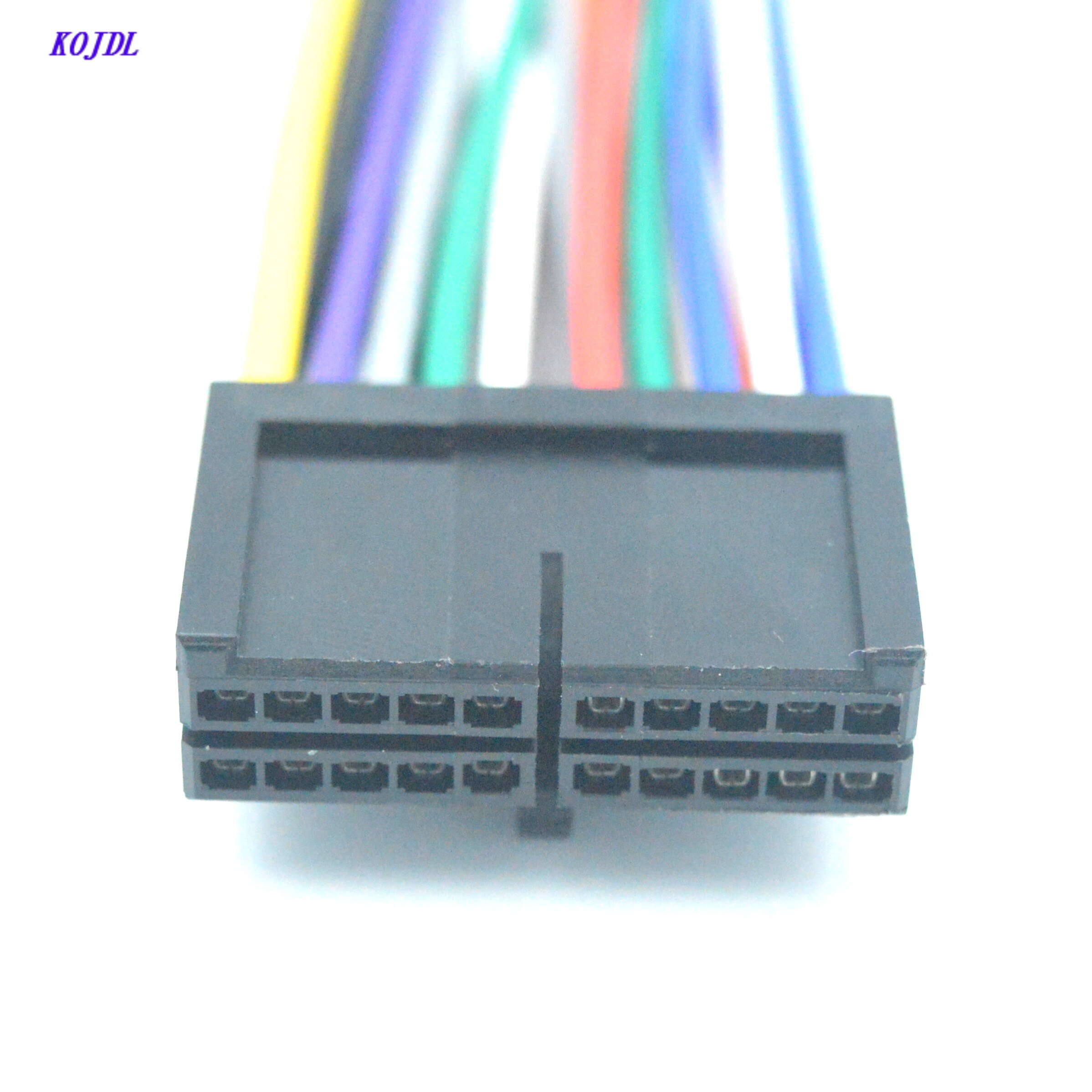 Car 20Pin CD/DVD Universal Head Unit Stereo Audio Radio Wiring Harness Cable Connecter Plug for Aftermarket Radio Accessories