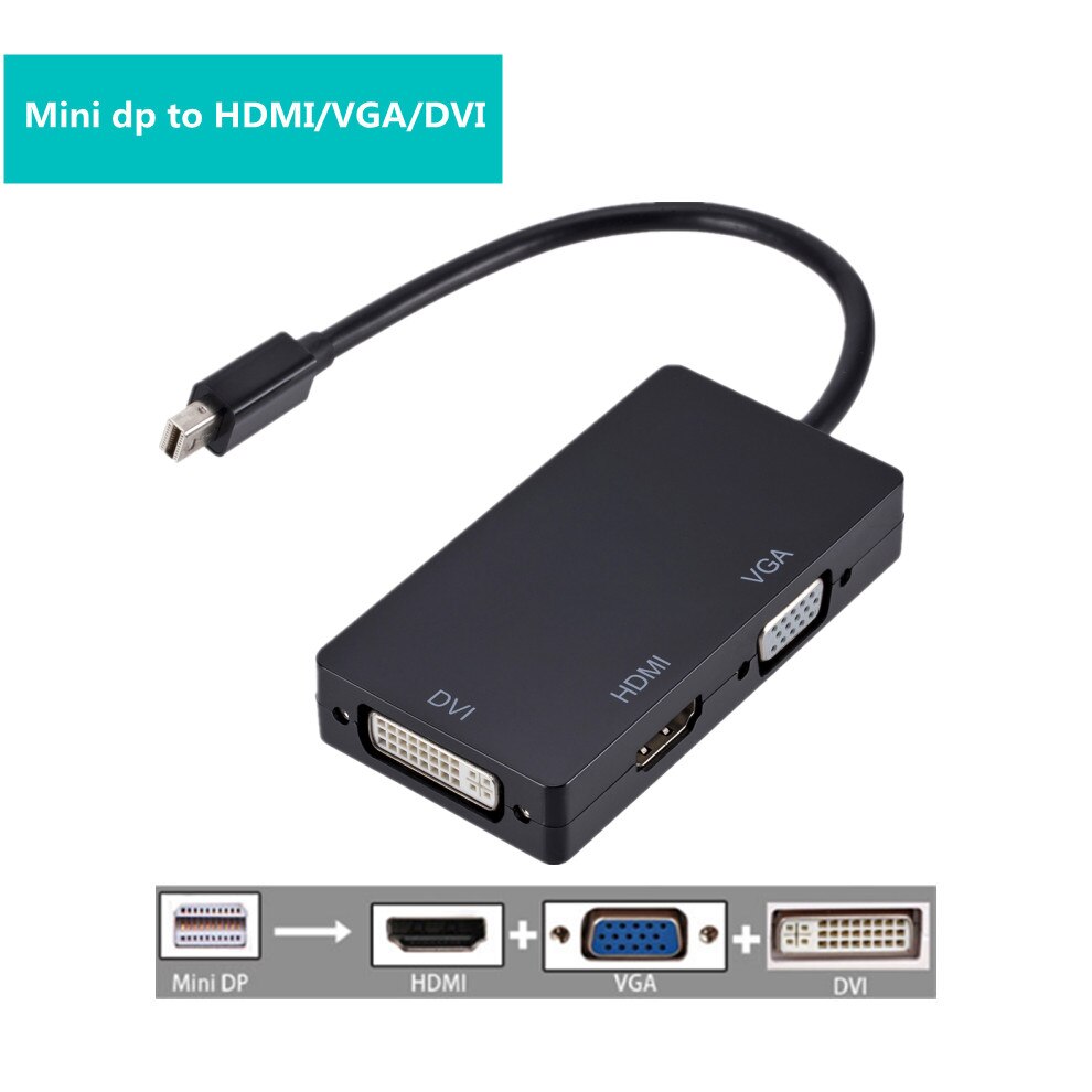 LccKaa 3 in 1 DisplayPort DP To HDMI-compatible DV... – Vicedeal