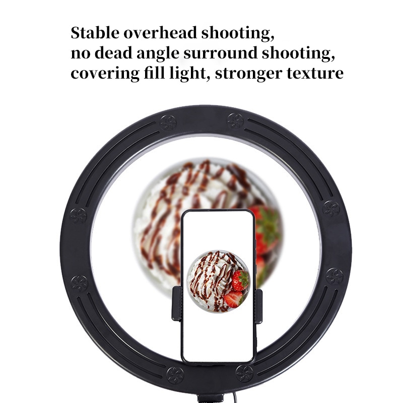 Fotografie Verlichting Vullen Ring Licht Lamp Telefoon Ringlicht Statief Stand Foto Led Selfie Met Bluetooth