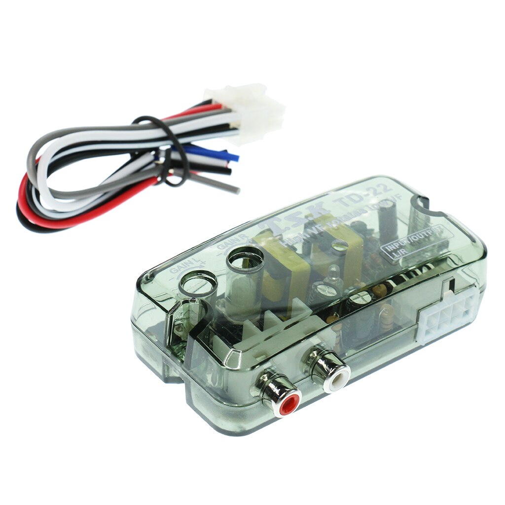 Car Audio REM Subwoofer High To Low Level Output Converter w/ Adapter Wire