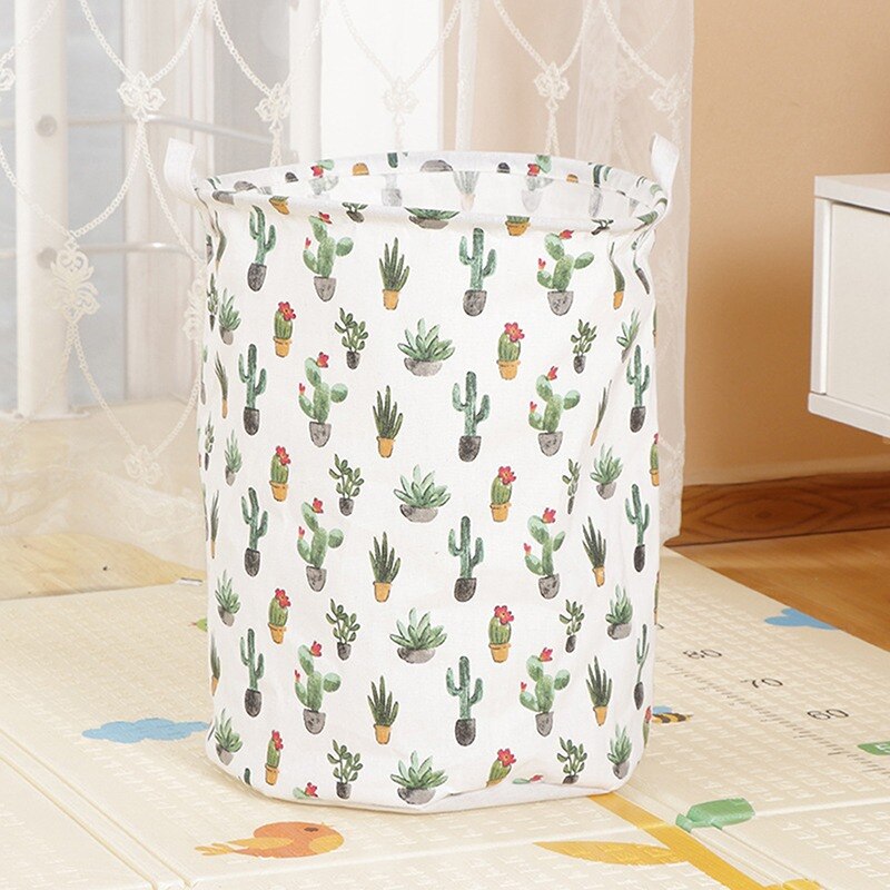 Laundry Basket Foldable Toy Storage Baskets Picnic Dirty Clothes Basket Box Cotton Wash Clothes Box Baby Organizer