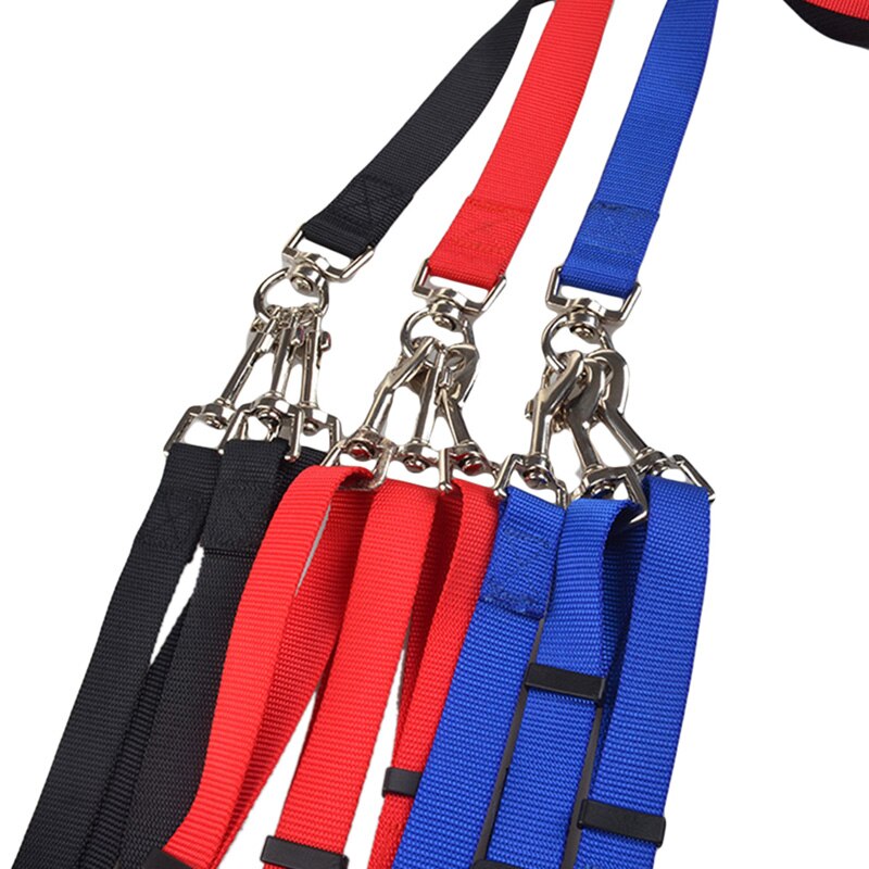 Nylon Weave Drie Hoofden Een Drag Drie Hondenriem Vierkante Ronde Touw Huisdier Tractie Riem Hond Keten Sterke Veiligheid Hond lead Riemen