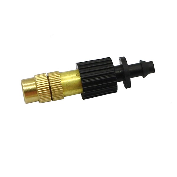 Messing Sproeier Landbouw Greenhouse Cooling Verneveling nozzle Tuin Boomgaard sproeikop systeem Sprinklers 180 Pcs: 4 mm Barbed