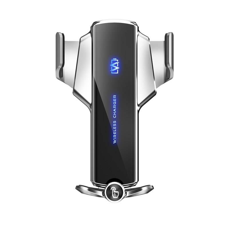 Tongdaytech 15w magnético carregador de carro sem fio para o iphone xs 8 7 6 11 12 pro max carregador rápido no suporte do carro para samsung s21 s20: Sliver