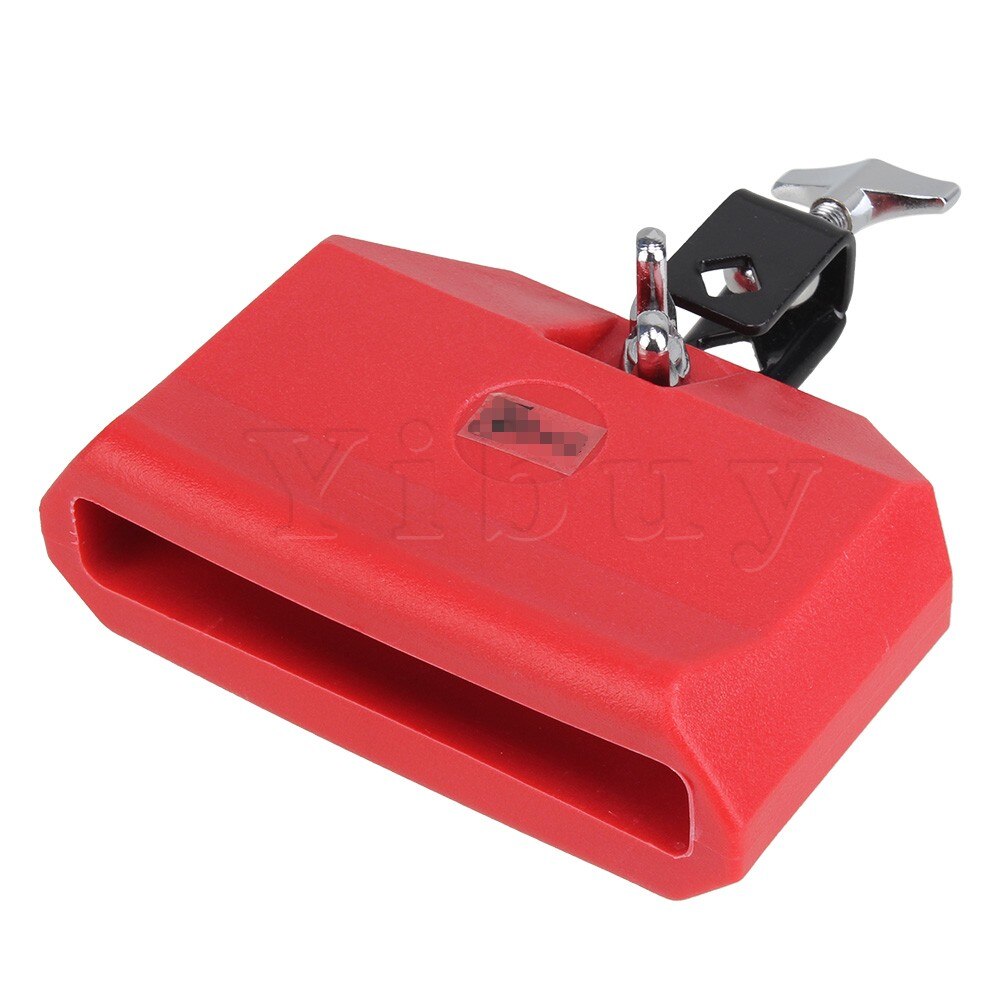 Yibuy Red Eco-friendly Plastic Percussion Instruments Block Latin Drum Kit