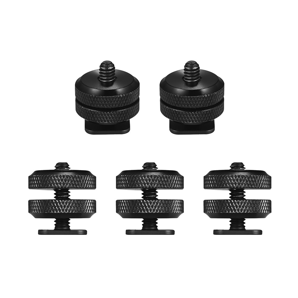 2 stücke Kamera Schuh montieren zu 1/4 "-20 Stativ Schraube Adapter Blitz Schuh Halterung für DSLR Kamera Anlage Schraube Adapter Universal-