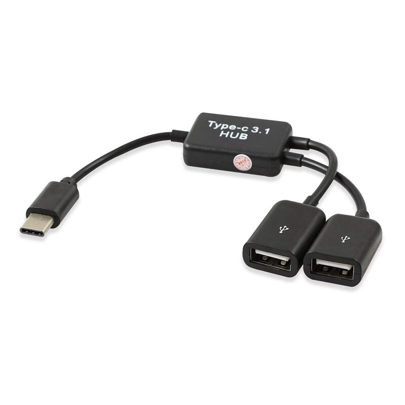 1 pz tipo C OTG USB 3.1 maschio a doppio 2.0 femmina OTG carica 2 porte HUB cavo Y Splitter e 1 pz cavo Host micro-usb, micro-usb M