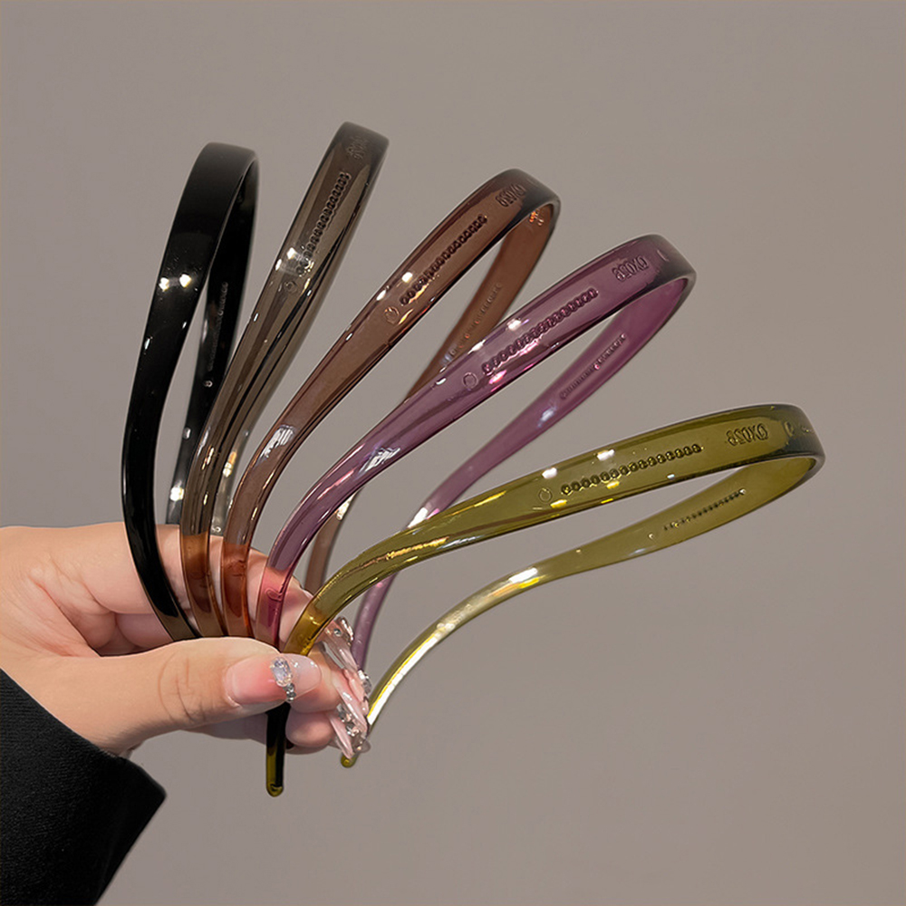 Nueva gafas de sol forma de marco diademas acrílicas para mujeres diadema dentada aro de pelo antideslizante accesorios para el cabello de