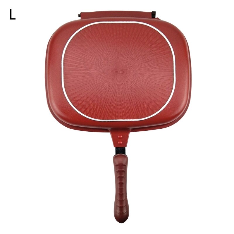 Double-Sided Frying Pan, Double-Sided Premium Frying Pan Non-Stick Baking Tray P H58C: L