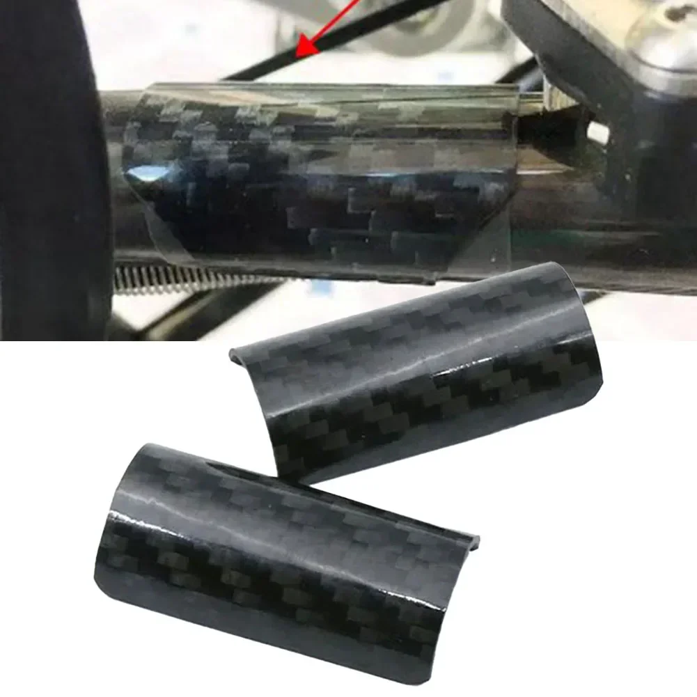 Carbon Fiber Bike Frame Guard Pad, Cadeia Stay Guard, Bicicleta dobrável traseira, Brompton ciclismo peças, 2pcs