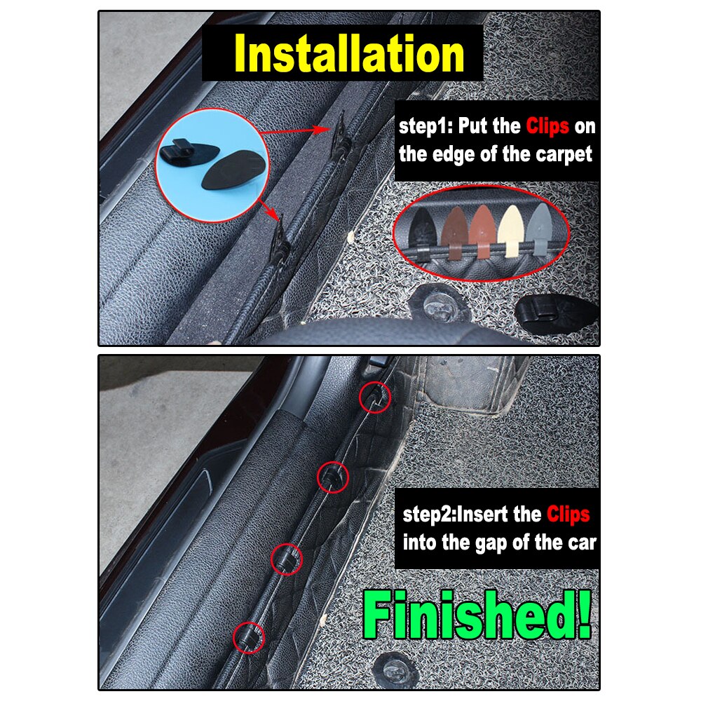 8x universele auto vloermatten antislip clips houders auto tapijt bevestigingsgrepen klemmen bevestiging duurzame auto accessoires