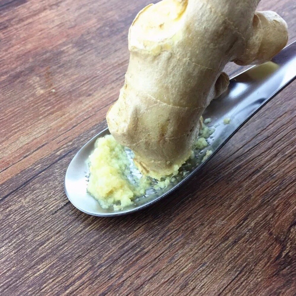 Gember Rasp Lepel Rvs Gember Thee Lepel Knoflook Rasp Citroen Zester Voor Thuis Keuken Fruit Groente Tool