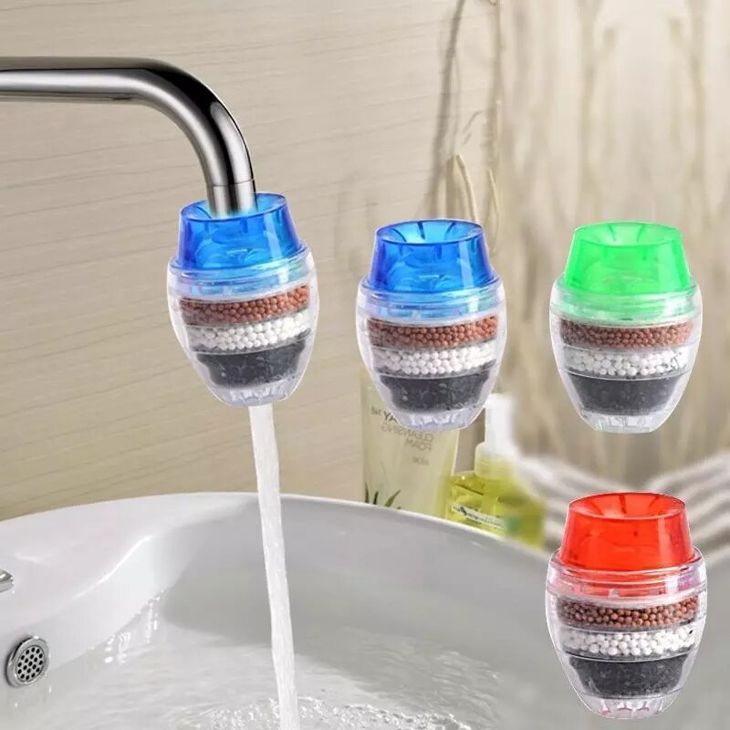 Kitchen tap water filter purifier kitchen faucet activated carbon water filter round faucet filter