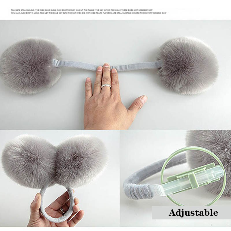Calymel Winter Warm Fur Earmuffs Adult Children Women Men Lovers Ear Muffs Warmer Earflap Headband Unisex Earmuffs