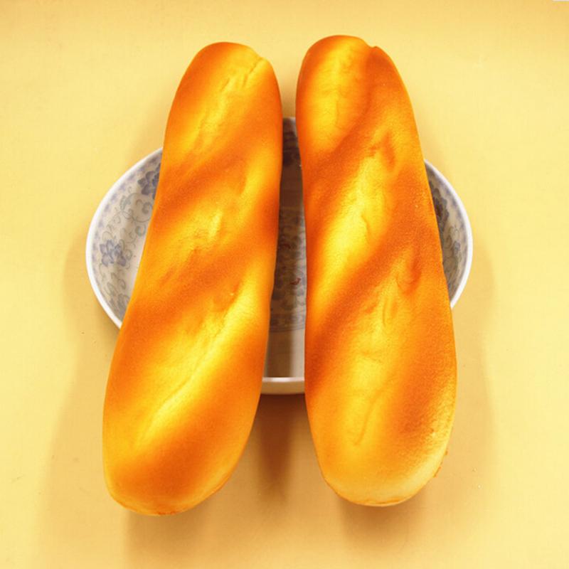 French Baguettes Kawaii Squishy Rising Jumbo Cute Squeeze Stress Kids Pillow Loaf Cake Bread Toy Kitchen Toys