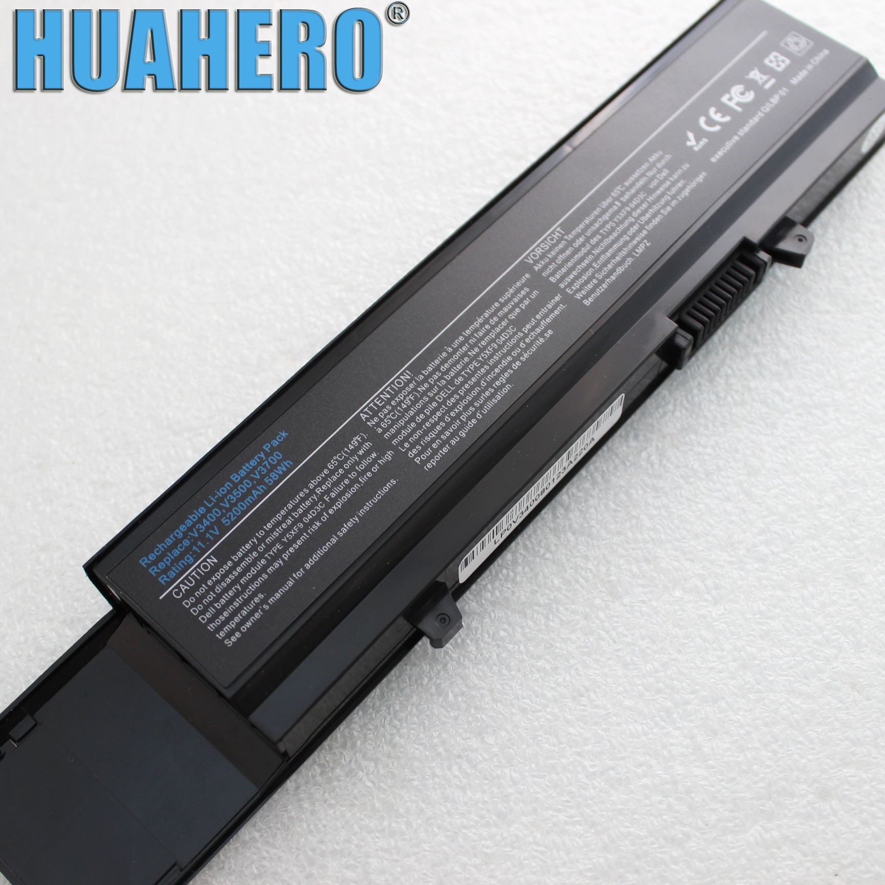 HUAHERO Battery for Dell Vostro 3400 3500 3700 3400n 3500n 3700n LAPTOP 7FJ92 4JK6R CWX2D TXWR Y5XF9 TY3P4 TXWRR P06E P06E001