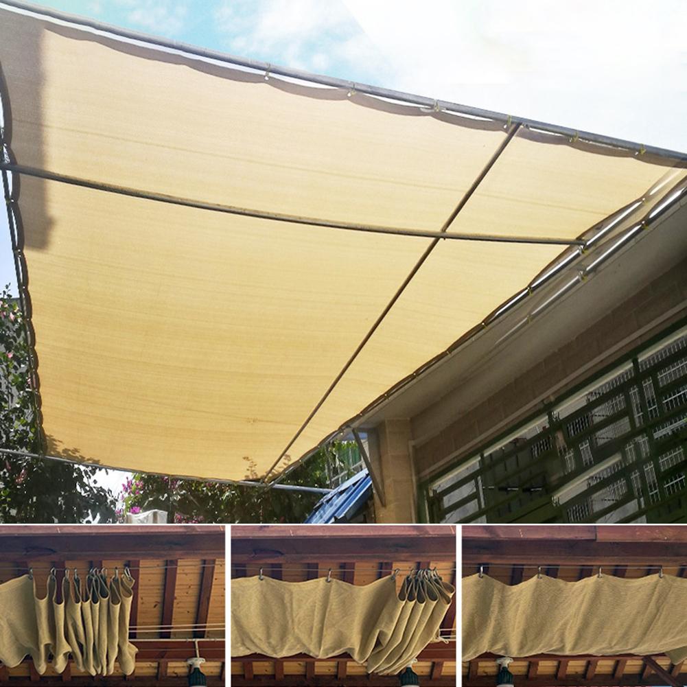 Waterprof Sun Shelter Sunshade Protection Outdoor Canopy Garden Patio Pool Shade Sail Awning Camping Shade Cloth Large Shade Net