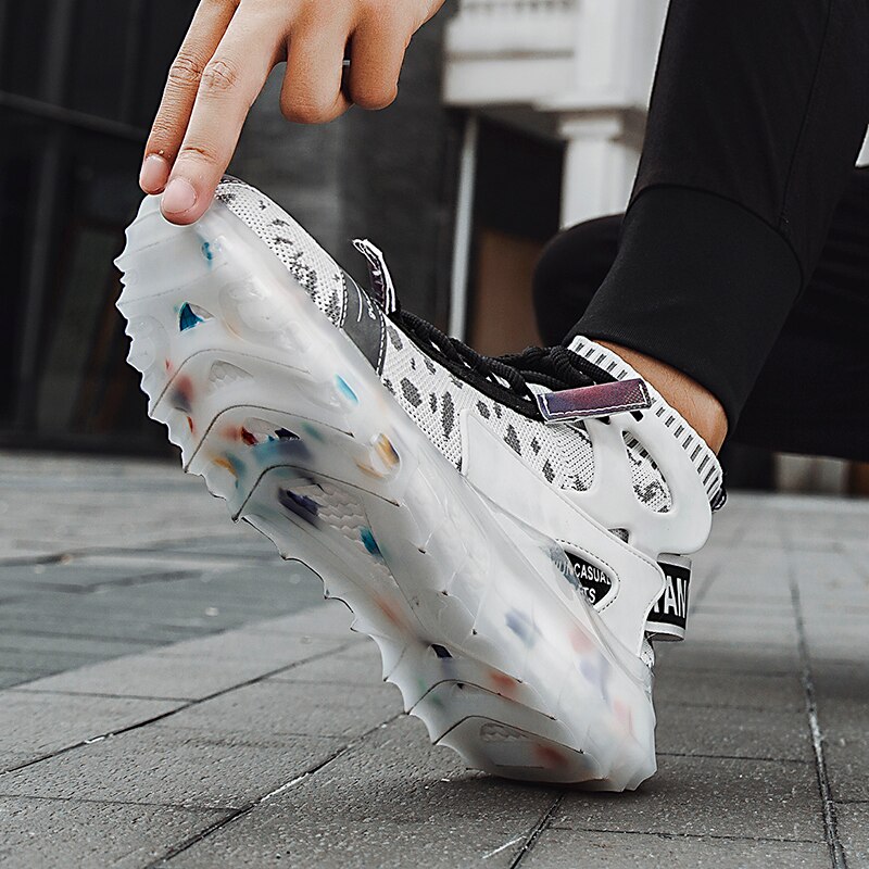 Lente herfst heren sokken hardloopschoenen zwarte jeugd sneaker voor heren hoge sokken heren joggingsneakers heren