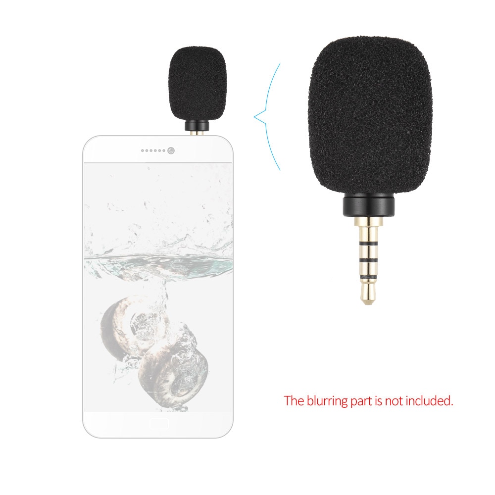 Andoer EY-630A teléfono móvil Smartphone portátil Mini micrófono omnidireccional para grabadora para iPad Apple iPhone X 8 Samsung