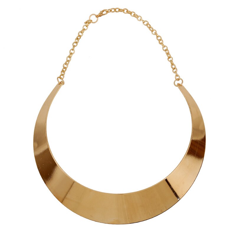 Overdreven Grote Verklaring Gold Metal Enamel Choker Ketting Voor Vrouwen Vrouwelijke Party Korte Kraag Sleutelbeen Keten Ketting Sieraden: Rood-Bruin