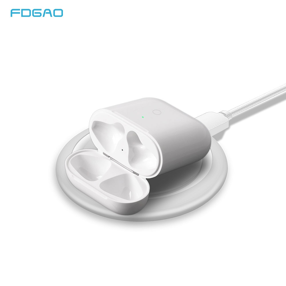 FDGAO Bluetooth casque chargeur sans fil Dock pour Apple AirPods 2 Pro Qi boîtier pour écouteurs chargeur pour Samsung Galaxy bourgeons