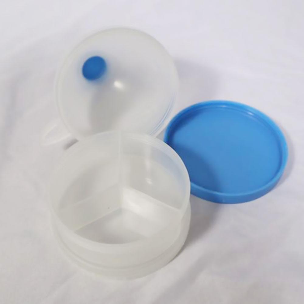 Portable plastic protein powder box 2 in 1 container portable sports bottle storage container universal