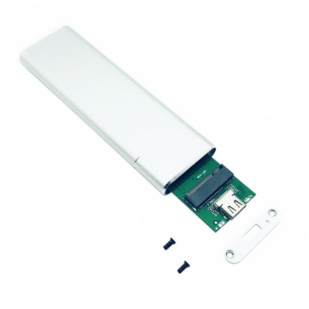 USB 3.1 naar M.2 NGFF SSD Harde Schijf Box Adapter Card HDD Behuizing Case met Type-C Kabel voor 2230/2242/2260/2280 m2 SATA SSD Case