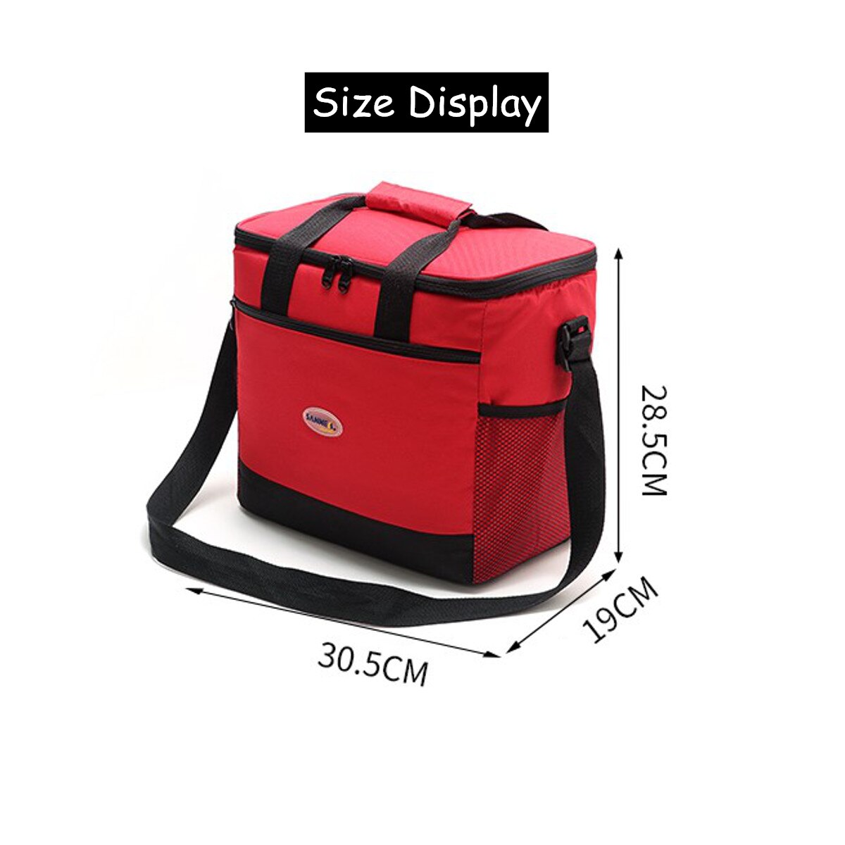 16L Lunch Picnic Camping Thermal Cooler Food Drink Cool Insulated Large Portable Bag Aluminum Foil Cooler Bag