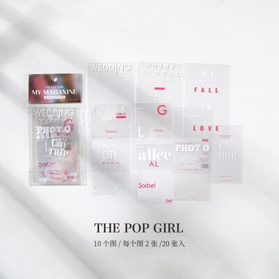 My Magazine Series Decorative PET Stickers Scrapbooking Stick Label Diary Stationery Album: 3