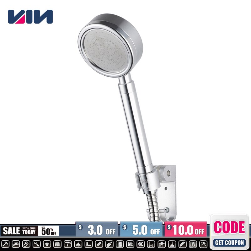 Aluminium Onder Druk Bad Regendouche Filter Hoofd Hoge Druk Enkele Kop Bad Badkamer Water Filtratie Douchekop Spa