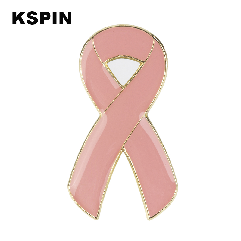 Lint Borstkanker Awareness Revers Pin Aids Metalen Badge Pin Broche Decoratieve Knoppen voor Kleding XY0025