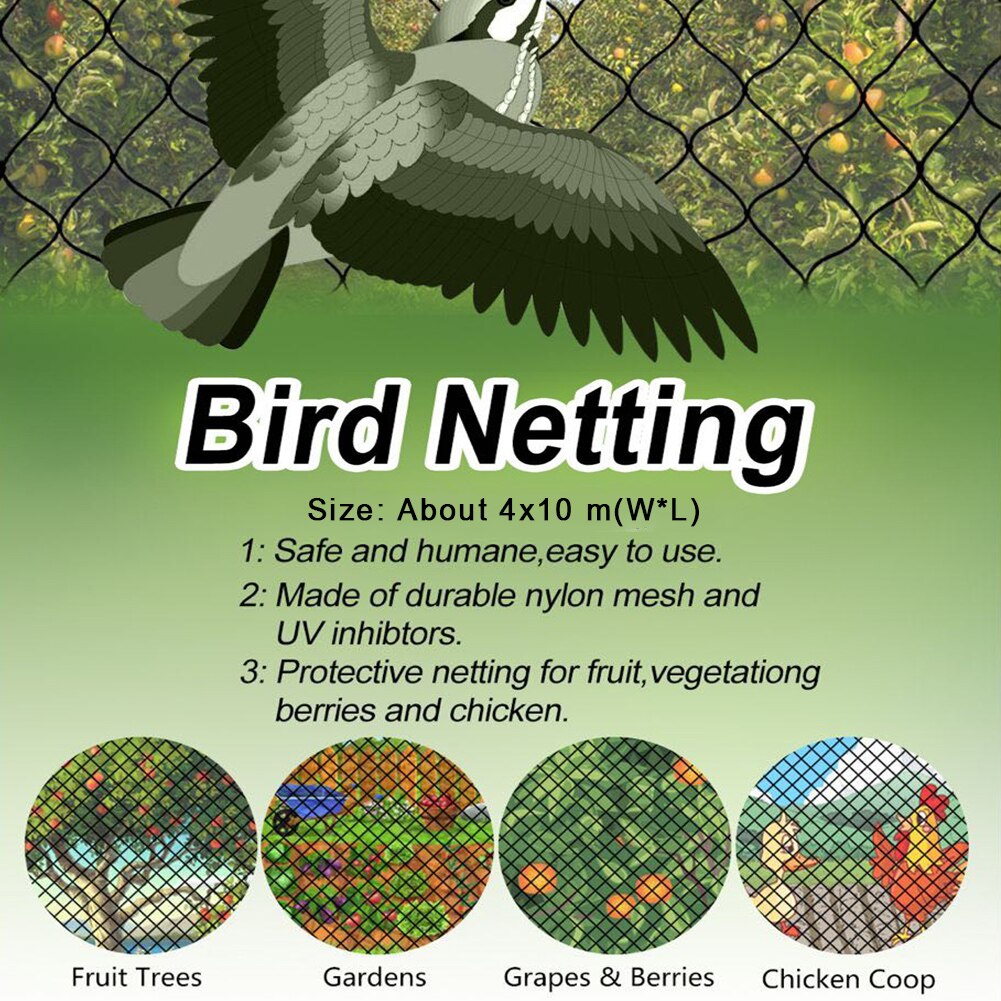 Pe Tuin Netto Installeren Yard Anti Bird Mesh Gevogelte Volière Non Elektrische Planten Klimmen Thuis Luchthaven Netting Gewassen Bescherming