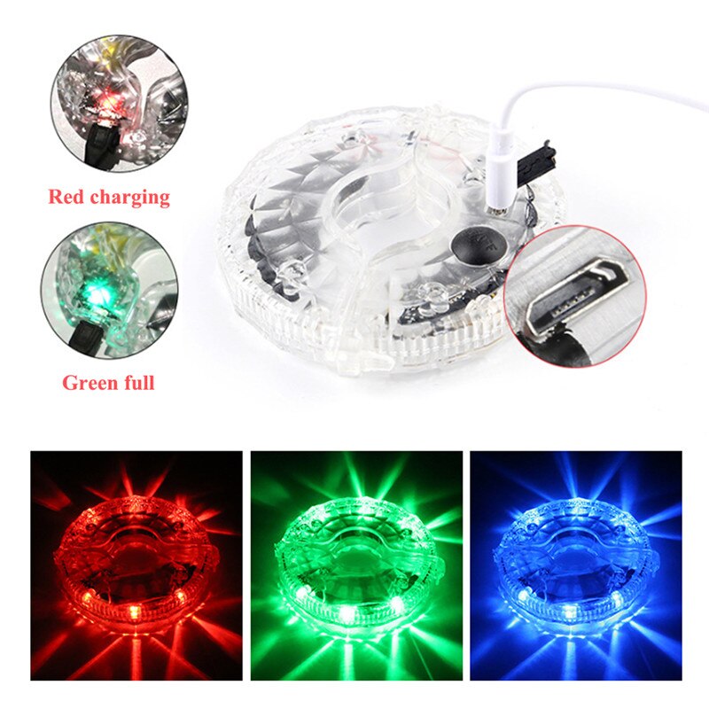 Neue Wiederaufladbare Fahrrad Rad Lichter LED Kind freundlicher Fahrrad Fahrrad Lampe Spaß Radfahren