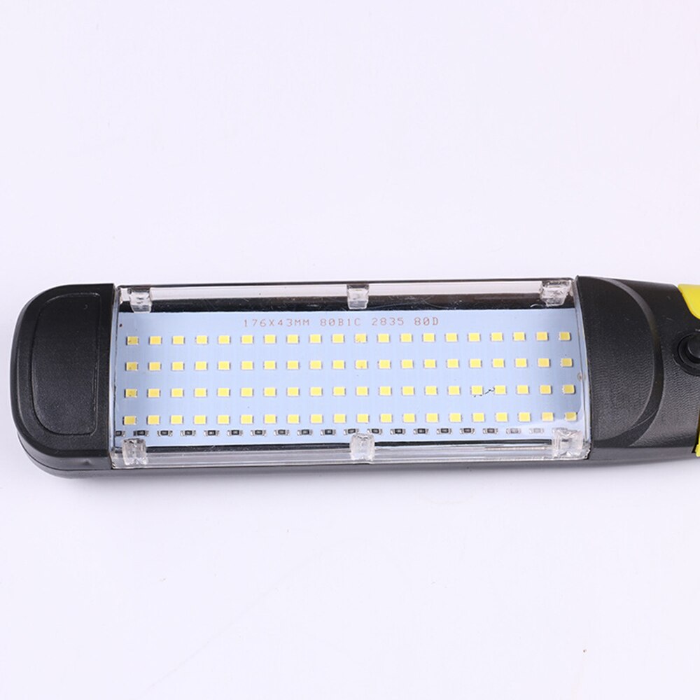 1PC Tragbare Super helle Sicherheit LED Notfall Arbeit Licht Kolben 80 LED Magnetische Auto Inspektion Reparatur Handheld Arbeit Lampe hangable