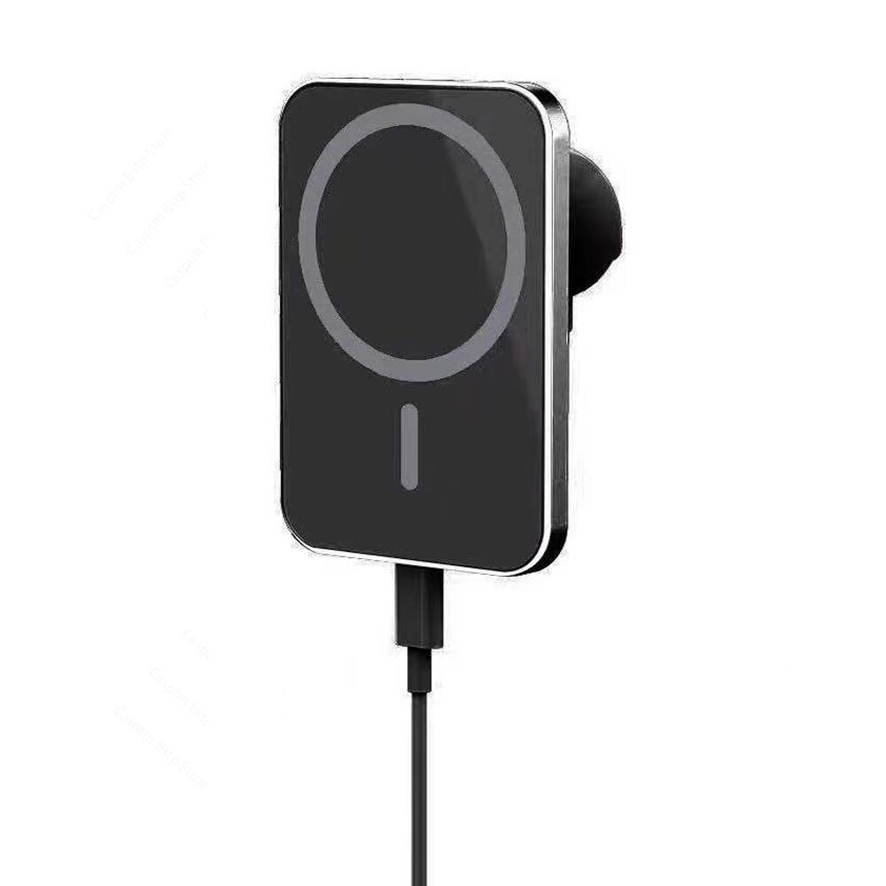 15W Draadloze Auto Magnetische Veilige Oplader Airvent Mount Magneet Adsorbeerbare Telefoon Aluminium Auto Houder Voor Iphone 12 Pro Max 12 Mini: Car Holder BK