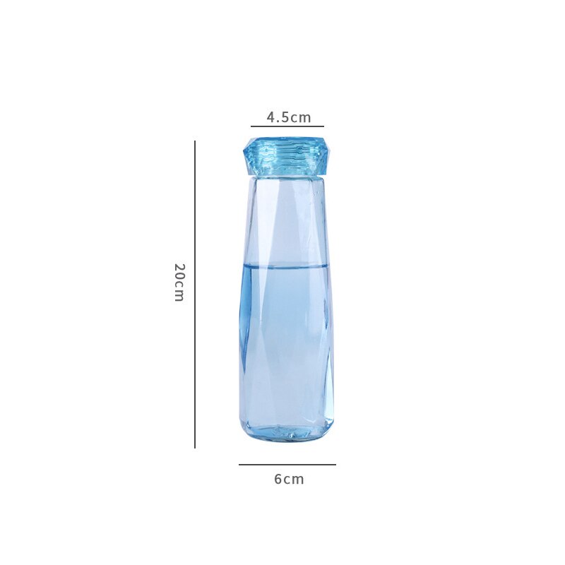 Gebühr Kristall Diamant Wasser Flasche bap Frei 420ML Glas Sport Flasche botella de agua Leck nachweisen draussen Reise Flasche für Mädchen: 03