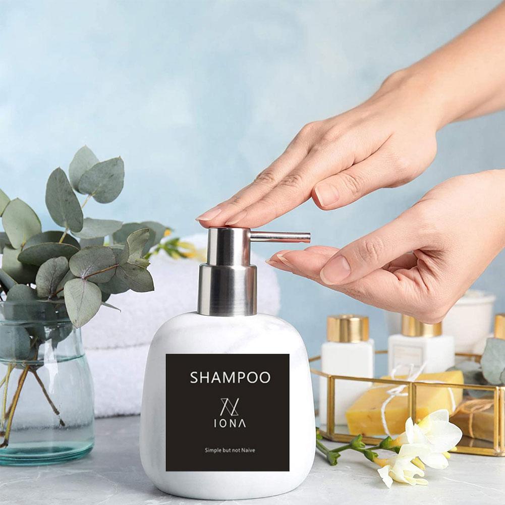 4pcs/set Bottle Label Sticker Household Shampoo Conditioner Bottle Label Waterproof Soap Shower Gel Dispenser Label Sticker